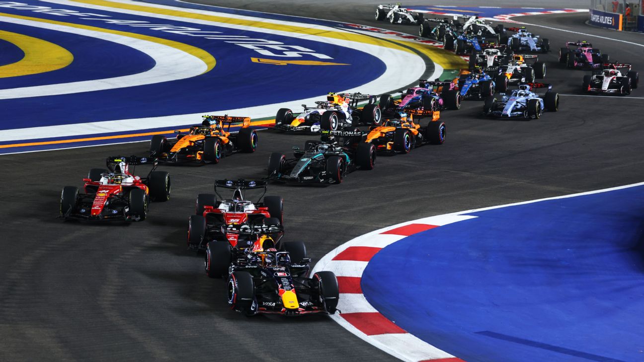 Article image accompanying Singapore Grand Prix LIVE! F1 race updates, commentary and results on WagerUp Sports News.
