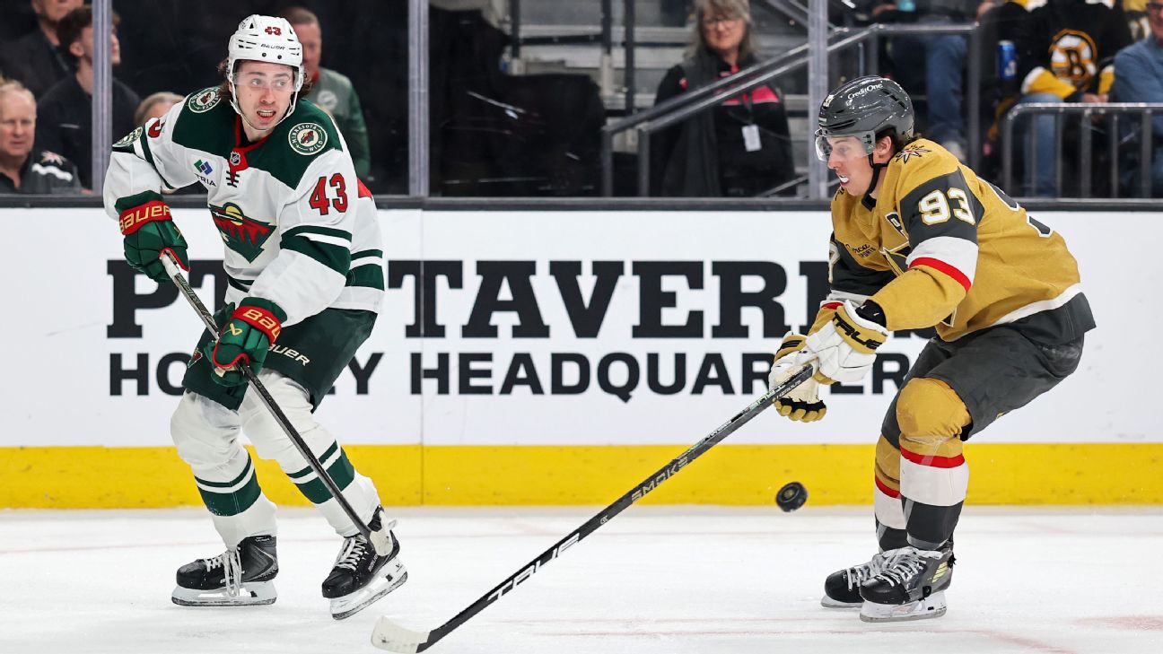 Article image accompanying NHL Tonight: Golden Knights, Wild pair off in early-season Western showdown on WagerUp Sports News. Article image accompanying NHL Tonight: Golden Knights, Wild pair off in early-season Western showdown on WagerUp Sports News.