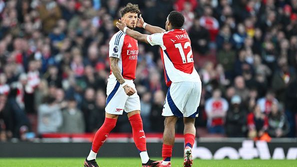 Jurriën Timber and Ben White have been riddled with injuries at Arsenal. — Article image accompanying Arsenal's Jurriën Timber 'happy' with Ben White competition at right-back on WagerUp Sports News.