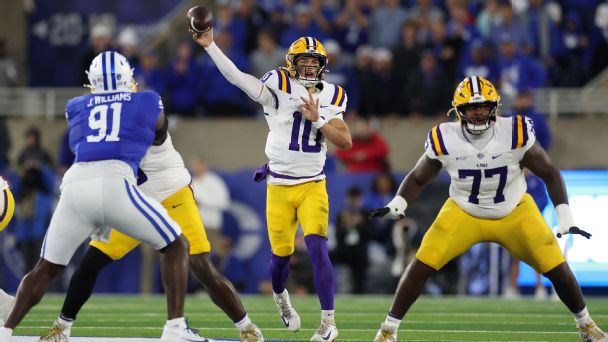 With two losses, what would LSU need to do to make the College Football Playoff? — Article image accompanying College football takeaways: What did Week 6 performances show us? on WagerUp Sports News. With two losses, what would LSU need to do to make the College Football Playoff? — Article image accompanying College football takeaways: What did Week 6 performances show us? on WagerUp Sports News.