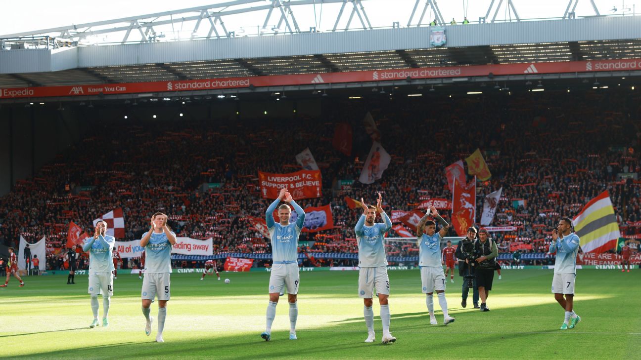 Article image accompanying Man City win at angry Anfield; Mourinho overshadows ugly Madrid win on WagerUp Sports News. Article image accompanying Man City win at angry Anfield; Mourinho overshadows ugly Madrid win on WagerUp Sports News.