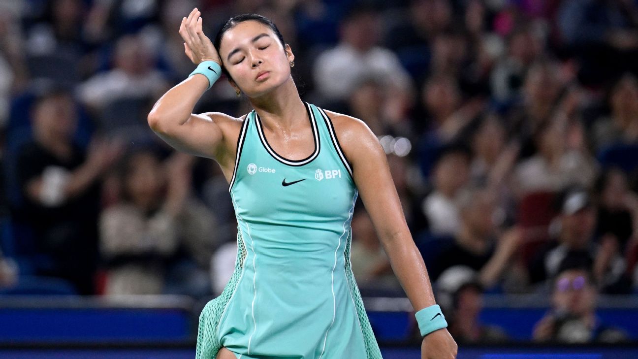 Alex Eala has suffered an early exit at the Wuhan Open after losing to Shi Han 6-4, 3-6, 3-6 in the round of 32 on Monday. — Article image accompanying Alex Eala falls to Shi Han in three-set battle, exits Wuhan Open in round of 32 on WagerUp Sports News. Alex Eala has suffered an early exit at the Wuhan Open after losing to Shi Han 6-4, 3-6, 3-6 in the round of 32 on Monday. — Article image accompanying Alex Eala falls to Shi Han in three-set battle, exits Wuhan Open in round of 32 on WagerUp Sports News.