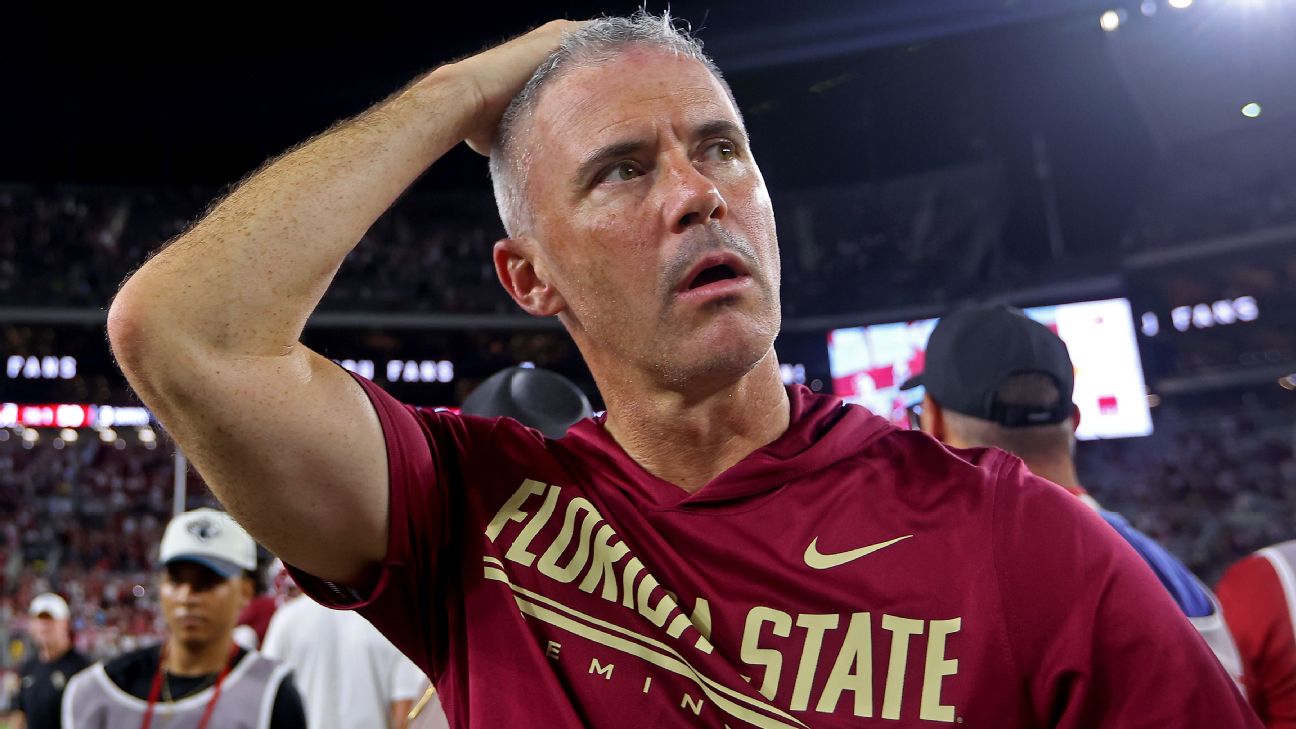 Article image accompanying FSU's Mike Norvell 'pushing forward' amid job security questions on WagerUp Sports News.