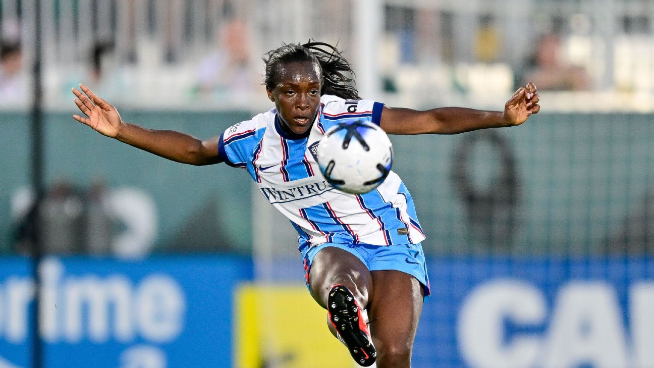 Nigeria striker Michelle Alozie plays for Chicago Stars FC in the NWSL. — Article image accompanying Chicago's Alozie fires Nigeria past Comoros, but issues remain for Super Falcons on WagerUp Sports News. Nigeria striker Michelle Alozie plays for Chicago Stars FC in the NWSL. — Article image accompanying Chicago's Alozie fires Nigeria past Comoros, but issues remain for Super Falcons on WagerUp Sports News.