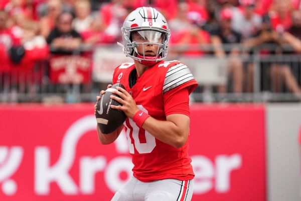 Julian Sayin and the Buckeyes hold the edge over the Hoosiers in the matchup of passing games. — Article image accompanying Ryan Day: Ohio State planning to be without QB Julian Sayin through postseason on WagerUp Sports News. Julian Sayin and the Buckeyes hold the edge over the Hoosiers in the matchup of passing games. — Article image accompanying Ryan Day: Ohio State planning to be without QB Julian Sayin through postseason on WagerUp Sports News.