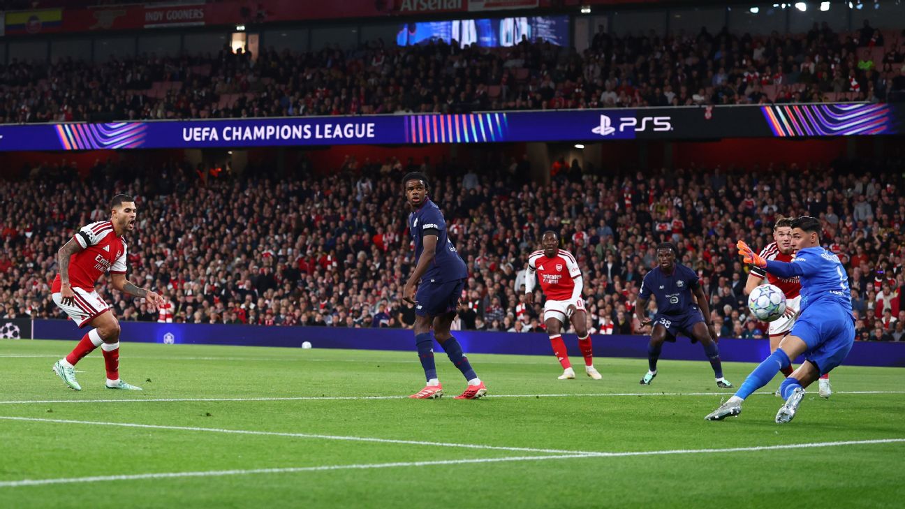 Article image accompanying Arsenal vs. Lille LIVE: Champions League updates as Gunners struggle to break down French side on WagerUp Sports News. Article image accompanying Arsenal vs. Lille LIVE: Champions League updates as Gunners struggle to break down French side on WagerUp Sports News.