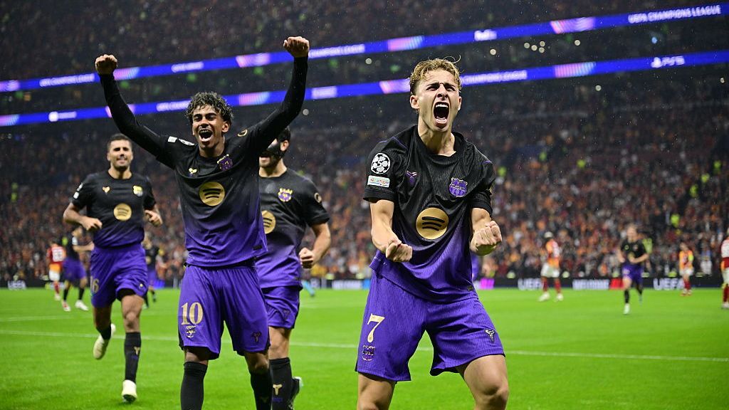 Barcelona players celebrate after scoring a goal against Galatasaray in the Champions League. — Article image accompanying Barcelona storm back to beat Gala as perfect season rolls on on WagerUp Sports News. Barcelona players celebrate after scoring a goal against Galatasaray in the Champions League. — Article image accompanying Barcelona storm back to beat Gala as perfect season rolls on on WagerUp Sports News.