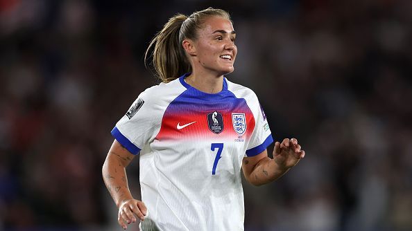 Georgia Stanway scored in both legs against Greece. — Article image accompanying England 'better' but can 'improve' for Ukraine World Cup playoff - Sarina Wiegman on WagerUp Sports News.