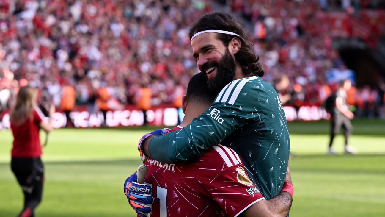 Article image accompanying Alisson misses Mohamed Salah but Liverpool 'move on' on WagerUp Sports News. Article image accompanying Alisson misses Mohamed Salah but Liverpool 'move on' on WagerUp Sports News.