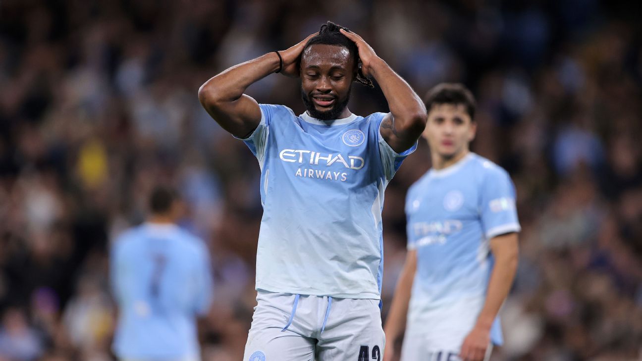Article image accompanying Man City's Antoine Semenyo on missed chances against PSG: 'Beating myself up' on WagerUp Sports News. Article image accompanying Man City's Antoine Semenyo on missed chances against PSG: 'Beating myself up' on WagerUp Sports News.