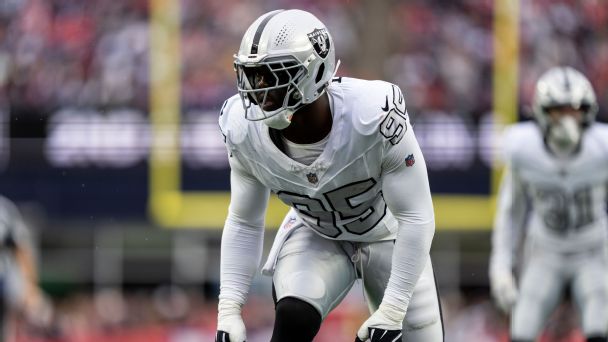 Kwity Paye had an impressive Week 1 performance against the Dolphins but as fallen off since. Can he get back to that kind of play? — Article image accompanying Five takeaways from five weeks of the Raiders' season on WagerUp Sports News.
