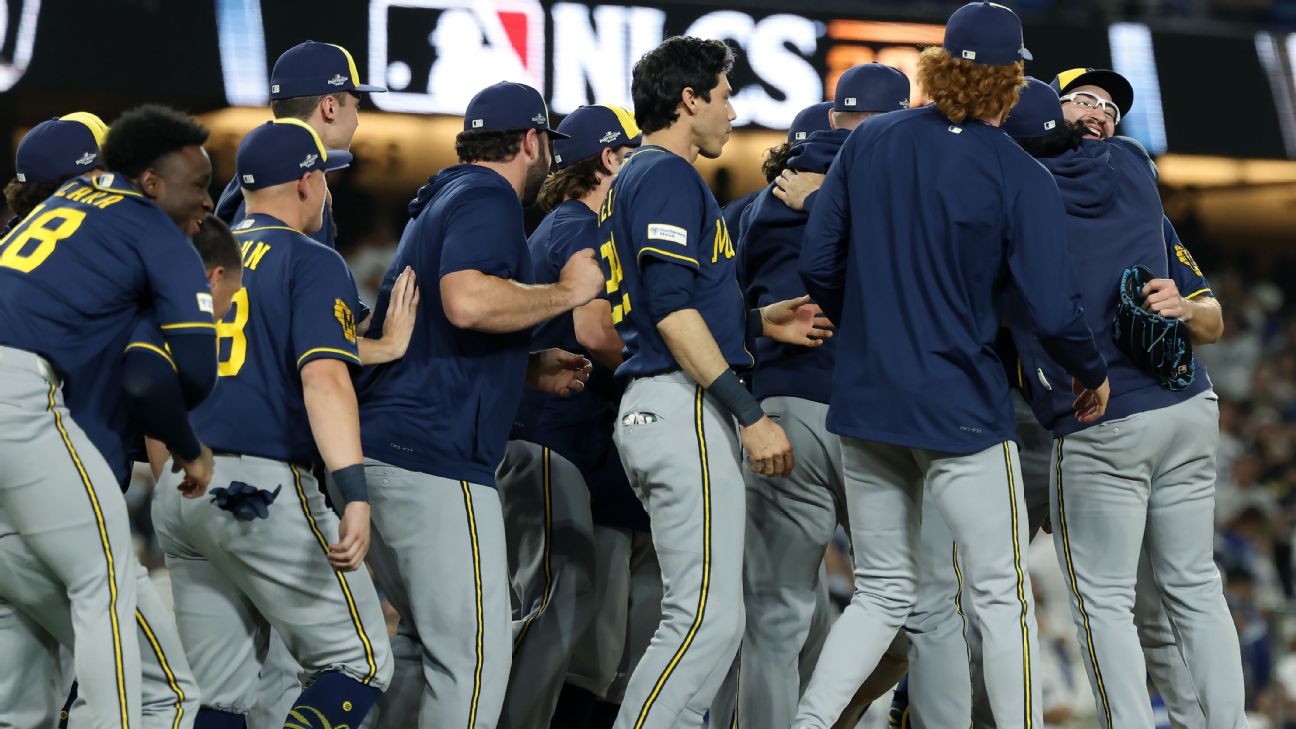 Brewers sweep Dodgers in NLCS, advance to 1st World Series in 44 years ...