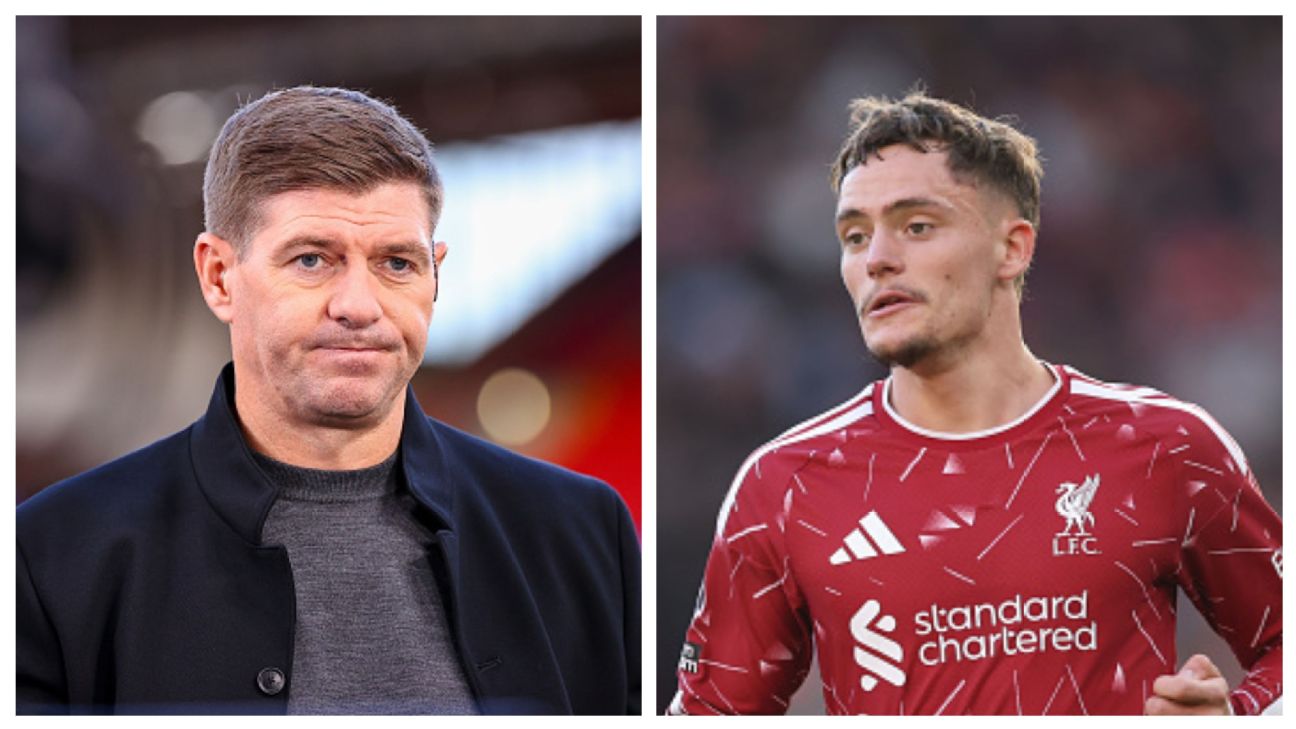 Steven Gerrard thinks Florian Wirtz could benefit from being dropped from the Liverpool team. — Article image accompanying Florian Wirtz form can improve if Liverpool drop him - Steven Gerrard on WagerUp Sports News.