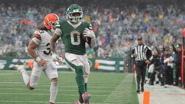 Braelon Allen leads the Jets in rushing and rushing touchdowns.