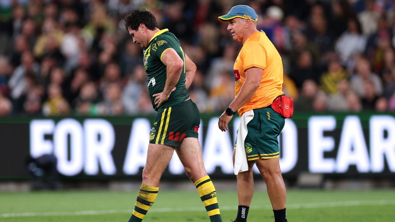 Mitchell Moses will miss the remainder of the Rugby League World Cup. — Article image accompanying Kangaroos suffer setback as Mitchell Moses ruled out of World Cup on WagerUp Sports News.