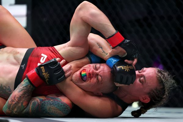 Jena Bishop rallies to outpoint Liz Carmouche for PFL women's flyweight crown
