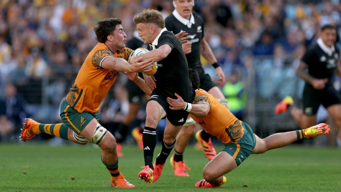Damian McKenzie. — Article image accompanying Wallabies lick their Bledisloe wounds but reinforcements due back in U.K. on WagerUp Sports News.