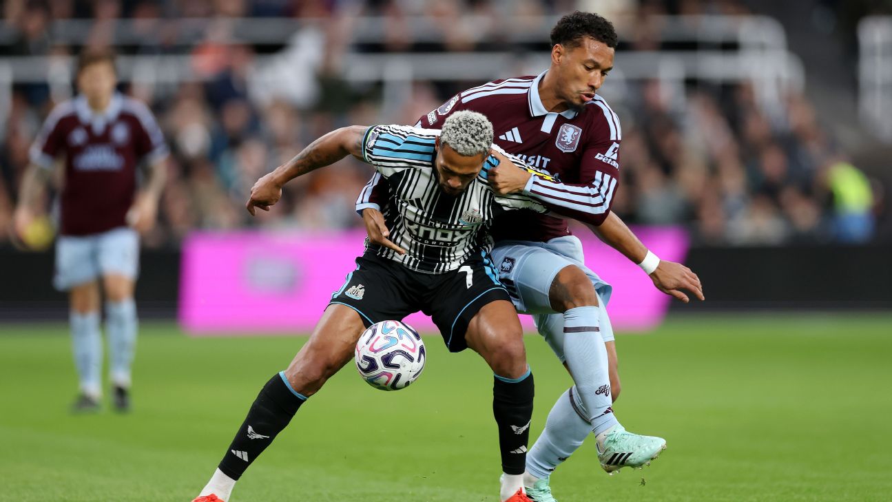 Article image accompanying Newcastle vs. Aston Villa LIVE: Premier League updates as Manzambi gives Villa halftime lead on WagerUp Sports News.