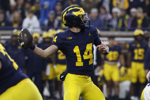 Tommy Carr scored on a 12-yard touchdown run with 2:58 remaining to help Michigan beat Penn State 21-18 and secure the Wolverines' first Big Ten win under coach Kyle Whittingham. — Article image accompanying Carr leads Michigan over Penn State after Underwood benched on WagerUp Sports News.