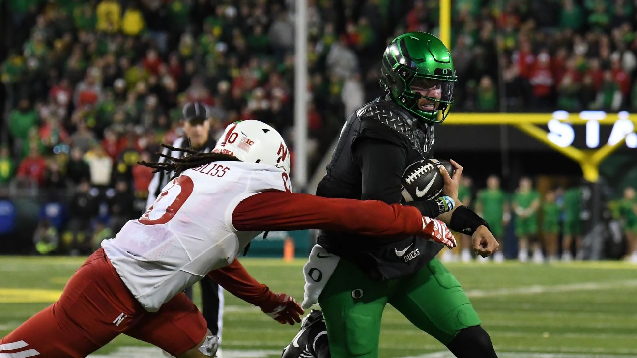 Article image accompanying Dylan Raiola, one week after benching, rallies Oregon past former team Nebraska on WagerUp Sports News.