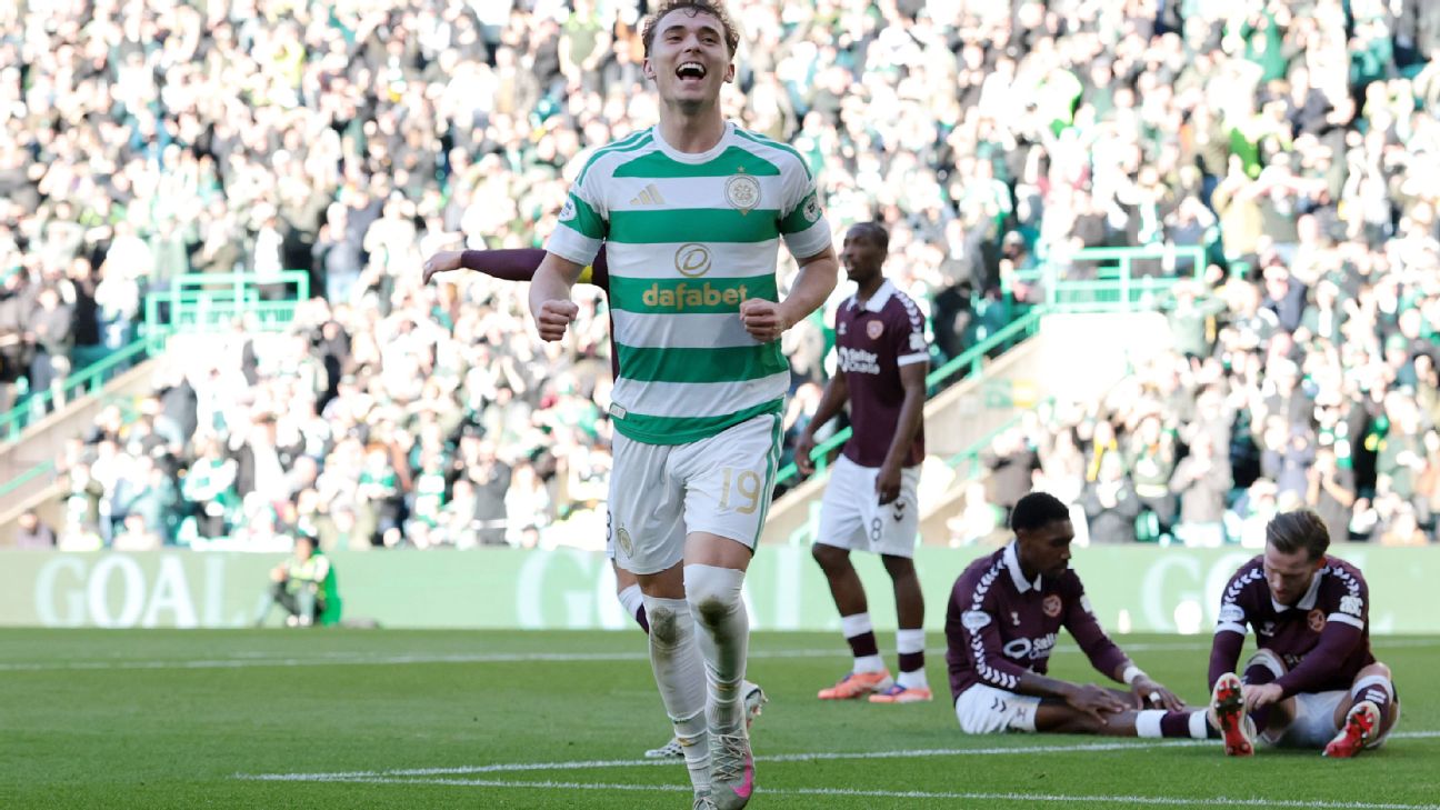 Callum Osmand scored a brace as Celtic inflicted a painful lesson on Hearts as Parkhead. — Article image accompanying Celtic inflict painful lesson on Hearts with 7-1 thrashing at Parkhead on WagerUp Sports News. Callum Osmand scored a brace as Celtic inflicted a painful lesson on Hearts as Parkhead. — Article image accompanying Celtic inflict painful lesson on Hearts with 7-1 thrashing at Parkhead on WagerUp Sports News.