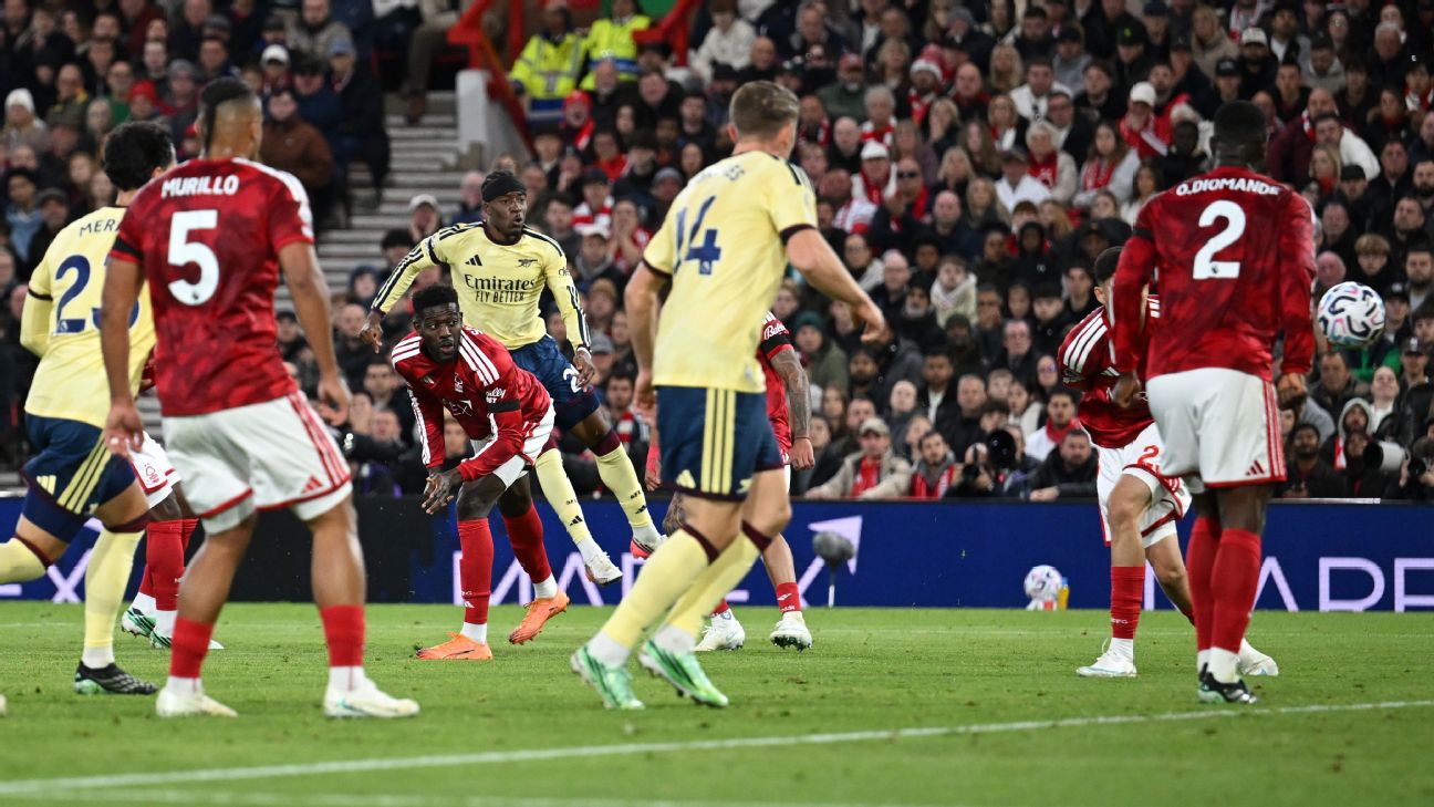 Article image accompanying Nottingham Forest 0-1 Arsenal: Noni Madueke seals tight win for Gunners - as it happened on WagerUp Sports News. Article image accompanying Nottingham Forest 0-1 Arsenal: Noni Madueke seals tight win for Gunners - as it happened on WagerUp Sports News.