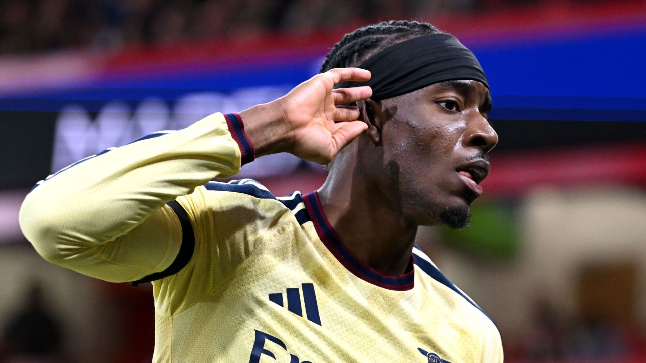 Article image accompanying Noni Madueke on Arsenal's late win over stubborn Nottingham Forest: 'Champions' sprirt' on WagerUp Sports News. Article image accompanying Noni Madueke on Arsenal's late win over stubborn Nottingham Forest: 'Champions' sprirt' on WagerUp Sports News.