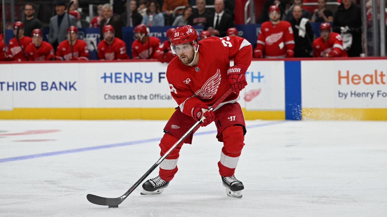 Viktor Arvidsson of the Detroit Red Wings has a 14.3% shooting percentage after eight games. — Article image accompanying Fantasy hockey weekly pickups: Add these available forwards on productive lines on WagerUp Sports News. Viktor Arvidsson of the Detroit Red Wings has a 14.3% shooting percentage after eight games. — Article image accompanying Fantasy hockey weekly pickups: Add these available forwards on productive lines on WagerUp Sports News.