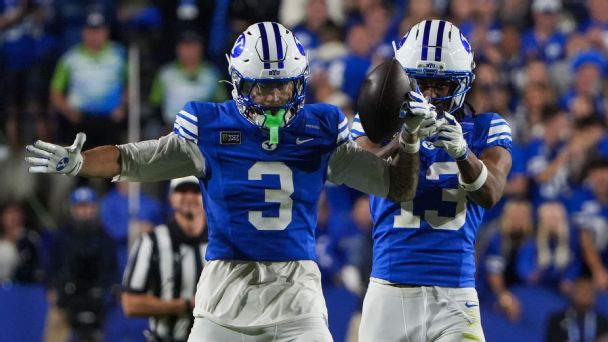 Article image accompanying BYU won't 'demand respect' but after beating Notre Dame, the Cougars have it on WagerUp Sports News. Article image accompanying BYU won't 'demand respect' but after beating Notre Dame, the Cougars have it on WagerUp Sports News.