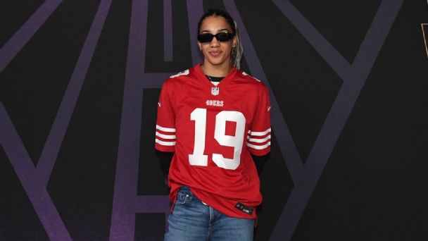 Gabby Williams showed up at the Chase Center for Game 2 of the WNBA Finals repping Deebo Samuel Sr. — Article image accompanying Gabby Williams tops fashionable arrivals ahead of Game 2 of WNBA Finals on WagerUp Sports News.