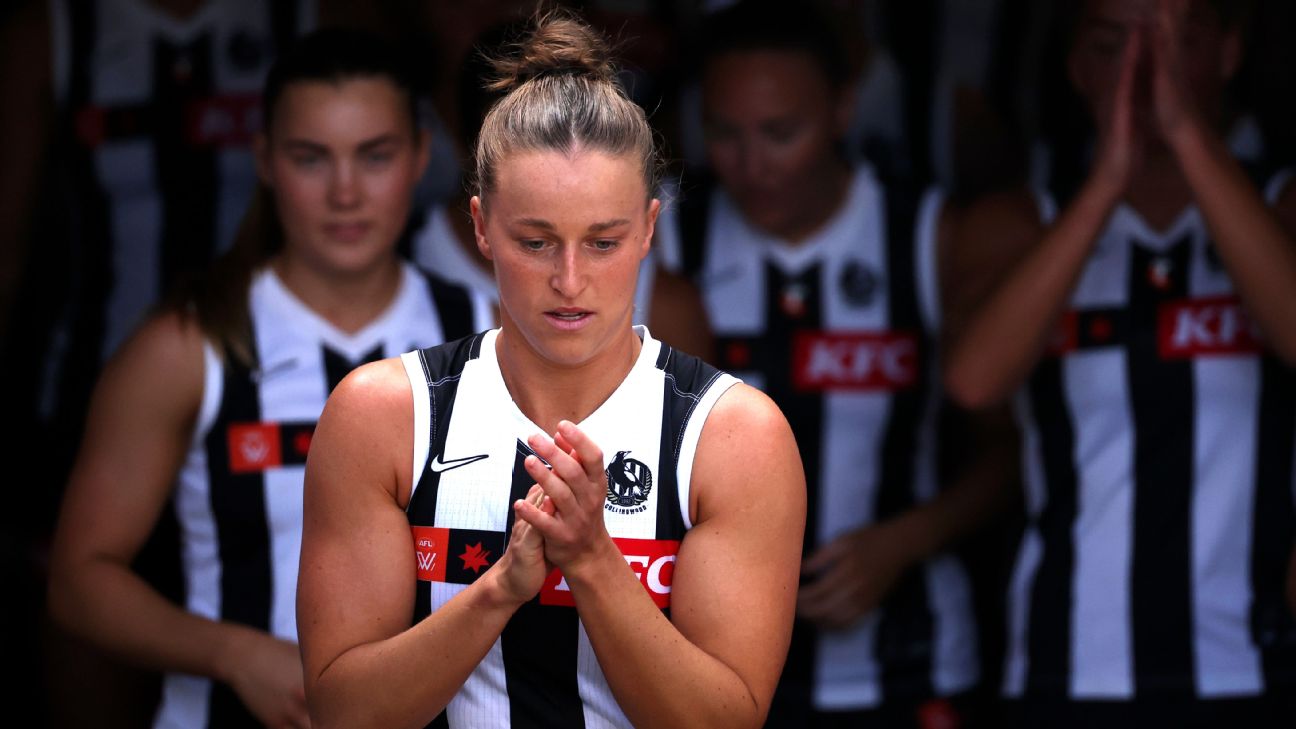 Ruby Schleicher is set to return to Western Australia at the end of the seson. — Article image accompanying 'Tough decision': Magpies skipper to leave AFLW club on WagerUp Sports News. Ruby Schleicher is set to return to Western Australia at the end of the seson. — Article image accompanying 'Tough decision': Magpies skipper to leave AFLW club on WagerUp Sports News.
