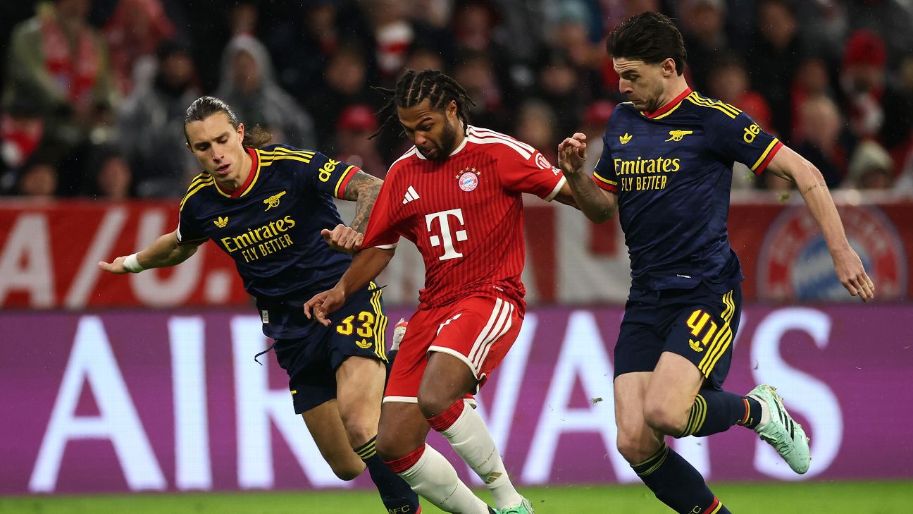 Article image accompanying Bayern Munich vs. Arsenal LIVE: Champions League updates as Bukayo Saka goes off injured for Gunners on WagerUp Sports News. Article image accompanying Bayern Munich vs. Arsenal LIVE: Champions League updates as Bukayo Saka goes off injured for Gunners on WagerUp Sports News.