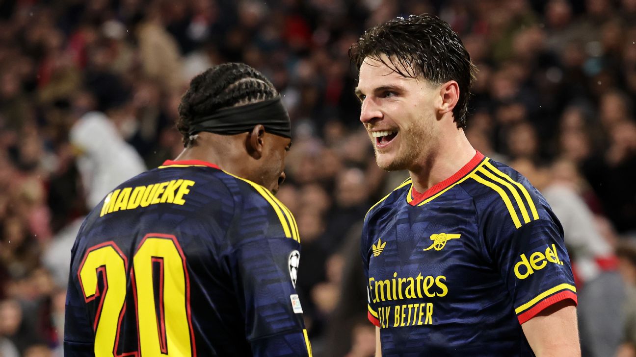 Article image accompanying Bayern Munich 2-2 Arsenal: Champions League reaction as Declan Rice secures draw for Gunners on WagerUp Sports News. Article image accompanying Bayern Munich 2-2 Arsenal: Champions League reaction as Declan Rice secures draw for Gunners on WagerUp Sports News.