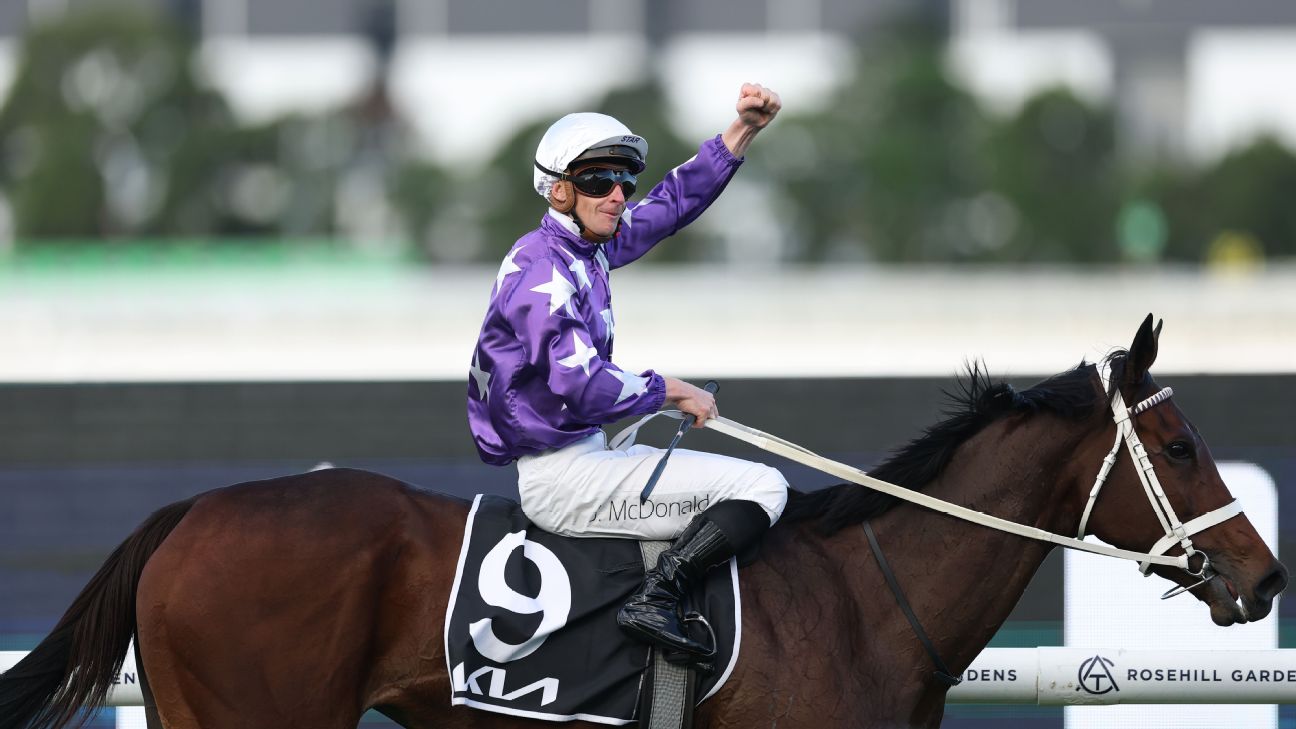 James McDonald is after a fifth-straight Cox Plate victory, this time on board the Chris Waller-trained Aeliana. — Article image accompanying 2026 Cox Plate preview: Ticks and knocks for every horse on WagerUp Sports News. James McDonald is after a fifth-straight Cox Plate victory, this time on board the Chris Waller-trained Aeliana. — Article image accompanying 2026 Cox Plate preview: Ticks and knocks for every horse on WagerUp Sports News.