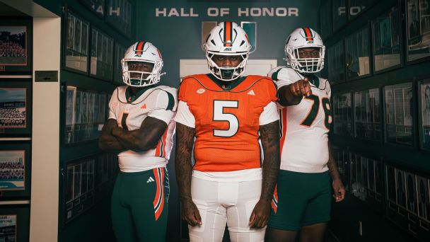 The Hurricanes are the No. 1 team in the country for the first time in over two decades. To celebrate, they’re bringing back those early 2000s glory days with their threads. — Article image accompanying Miami's 2001 throwbacks lead best Week 8 uniforms in college football on WagerUp Sports News.