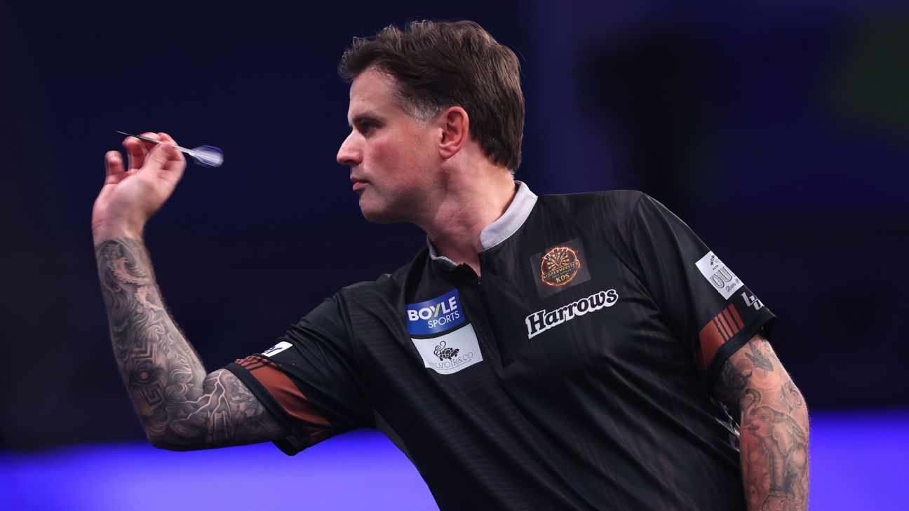 Luke Woodhouse hit a nine-darter on the first day of the European Championships in Dortmund. — Article image accompanying Luke Woodhouse throws nine-dart leg to kick-off European Championship in Dortmund on WagerUp Sports News. Luke Woodhouse hit a nine-darter on the first day of the European Championships in Dortmund. — Article image accompanying Luke Woodhouse throws nine-dart leg to kick-off European Championship in Dortmund on WagerUp Sports News.