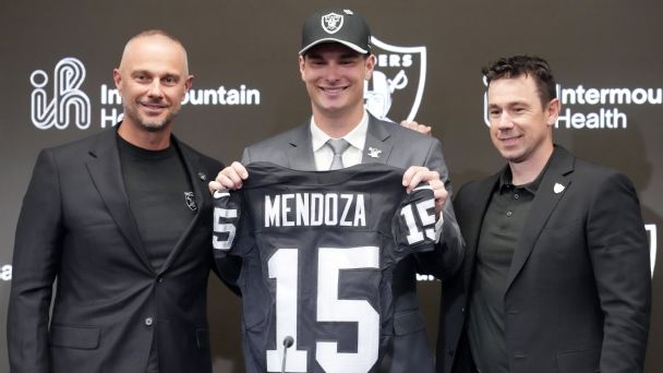 Fernando Mendoza was selected with the No. 1 overall pick after winning the 2025 national championship and Heisman Trophy.