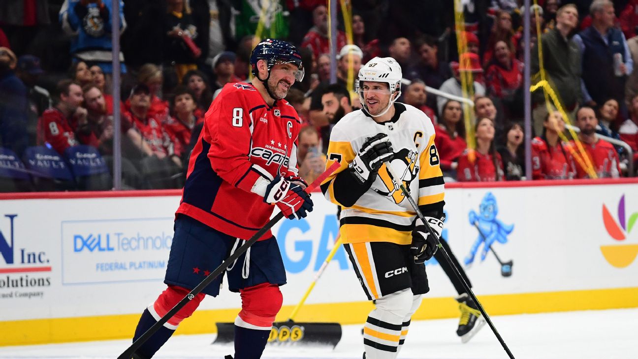 Alex Ovechkin (left) and Sidney Crosby (right) are both off to rough starts, but which should you drop? — Article image accompanying Fantasy hockey: The struggling players to drop and those you should hold on to on WagerUp Sports News. Alex Ovechkin (left) and Sidney Crosby (right) are both off to rough starts, but which should you drop? — Article image accompanying Fantasy hockey: The struggling players to drop and those you should hold on to on WagerUp Sports News.