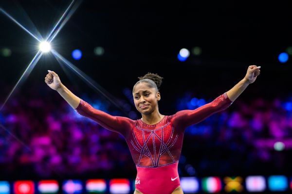 Article image accompanying Skye Blakely caps long road to top with gold at gymnastics worlds on WagerUp Sports News. Article image accompanying Skye Blakely caps long road to top with gold at gymnastics worlds on WagerUp Sports News.