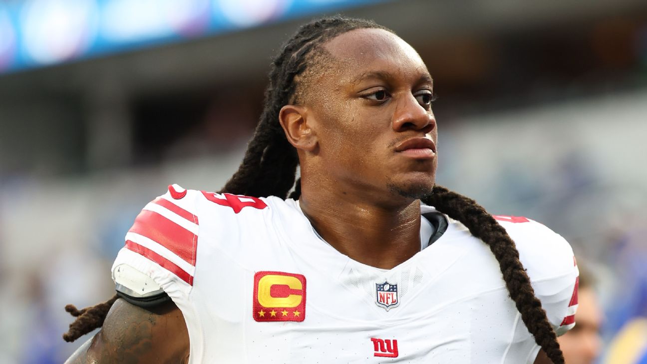Giants LB Tremaine Edmunds (chest) out for year, source says