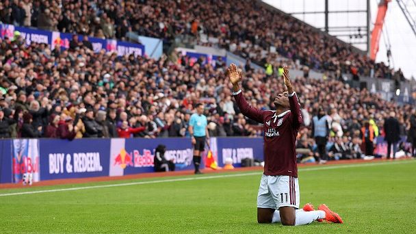 Nicolas Jackson of Aston Villa celebrates scoring against Manchester City — Article image accompanying Aston Villa 2-1 Manchester City: Jackson brace ends City's perfect start - as it happened on WagerUp Sports News. Nicolas Jackson of Aston Villa celebrates scoring against Manchester City — Article image accompanying Aston Villa 2-1 Manchester City: Jackson brace ends City's perfect start - as it happened on WagerUp Sports News.