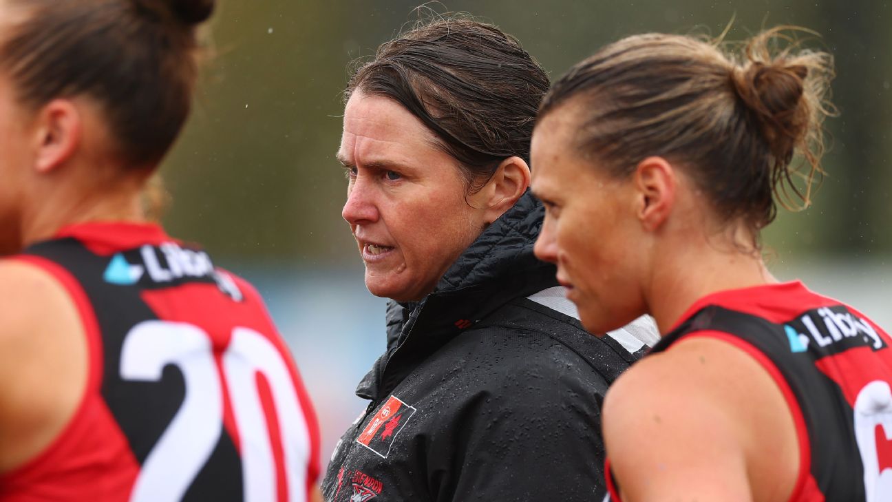 Essendon have sacked inaugural AFLW coach Natalie Wood as the Bombers prepare to review a one-win season. — Article image accompanying 'Difficult decision': Bombers sack inaugural AFLW coach on WagerUp Sports News. Essendon have sacked inaugural AFLW coach Natalie Wood as the Bombers prepare to review a one-win season. — Article image accompanying 'Difficult decision': Bombers sack inaugural AFLW coach on WagerUp Sports News.