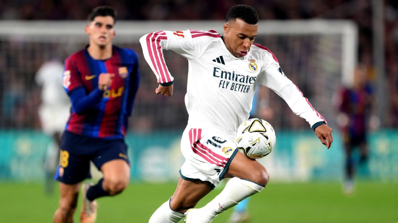 Article image accompanying Barcelona vs Real Madrid LIVE: LaLiga reaction as Mbappé produces Clásico drama with late winner on WagerUp Sports News. Article image accompanying Barcelona vs Real Madrid LIVE: LaLiga reaction as Mbappé produces Clásico drama with late winner on WagerUp Sports News.