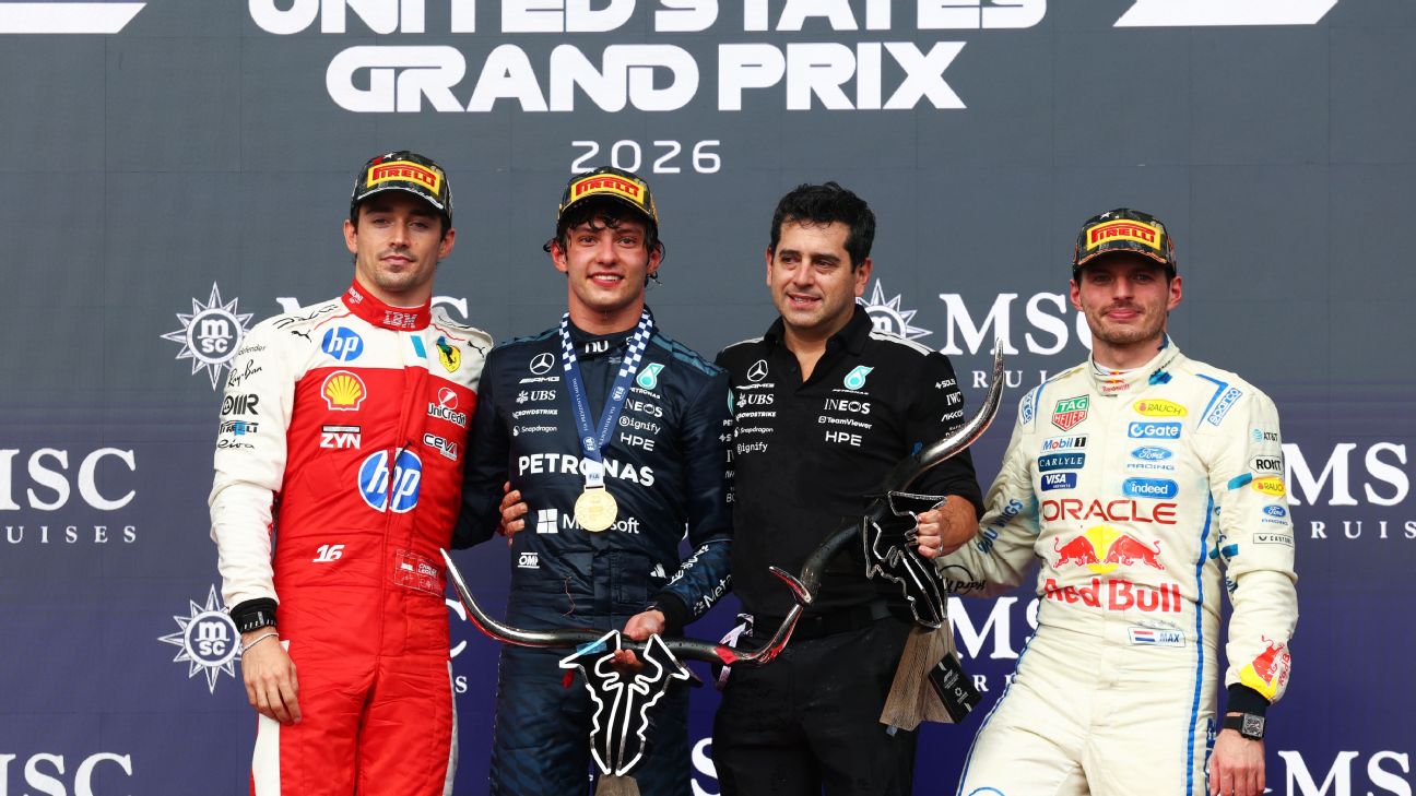 Article image accompanying Kimi Antonelli wins United States GP but made to wait for first F1 title on WagerUp Sports News.