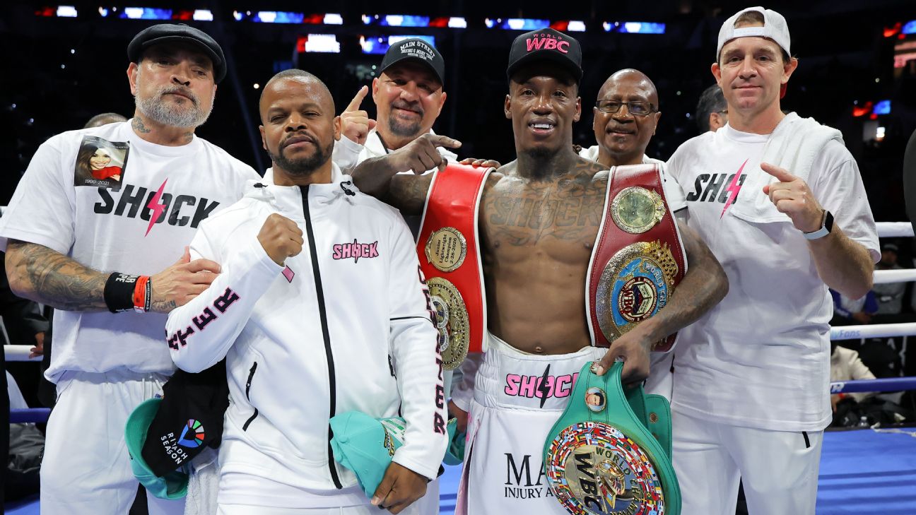 O'Shaquie Foster beat Emanuel Navarrete by unanimous decision to unify the WBC, WBO and IBF junior lightweight titles. — Article image accompanying Boxing divisional rankings: Foster beats Navarrete to claim top junior lightweight ranking on WagerUp Sports News.