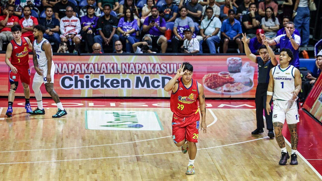 Deo Cuajao caught fire in Rain or Shine's huge third quarter to propel them to a Game 1 win. — Article image accompanying PBA Season 50 Governors' Cup quarterfinals: Deo Cuajao sparks Rain or Shine's comeback victory on WagerUp Sports News. Deo Cuajao caught fire in Rain or Shine's huge third quarter to propel them to a Game 1 win. — Article image accompanying PBA Season 50 Governors' Cup quarterfinals: Deo Cuajao sparks Rain or Shine's comeback victory on WagerUp Sports News.