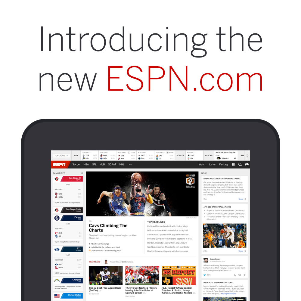 Introducing The New ESPN Introducing The New ESPN